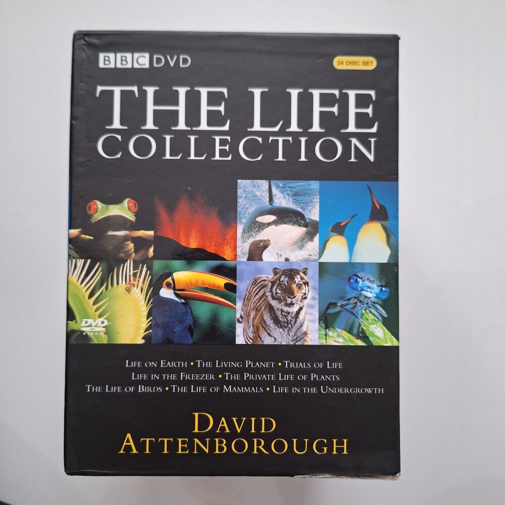 BBC (Region 2 PAL) The Life Collection David Attenborough 7 Series/24 Discs